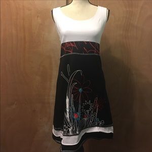 Embroidery mink dress size M